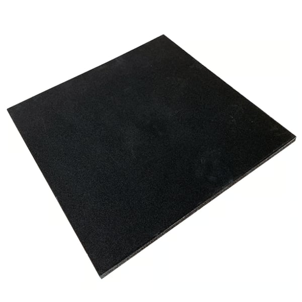 FitNord Gymgolv, gummi 1m x 1m x 30mm, svart 1