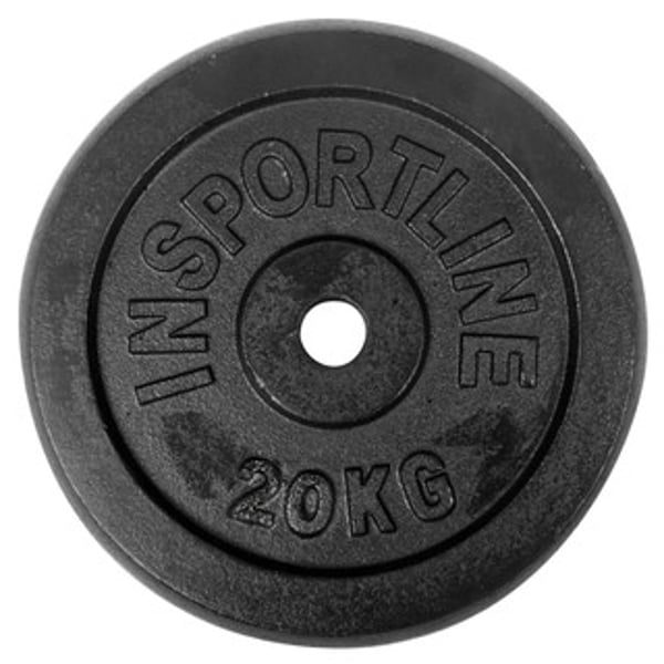 inSPORTline Blacksteel Viktskiva 30 mm 20 kg 1