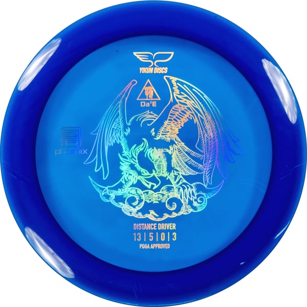 Yikun Phoenix Line Da'e Distance Driver Frisbee Golf disc, Mörkblå 1