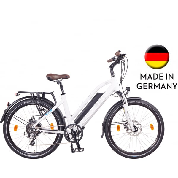 Elcykel NCM Milano, vit (624 Wh högeffektsbatteri)