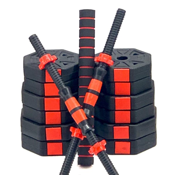 FitNord Justerbart Hantel- och Pump-set, Vinyl 20 kg
