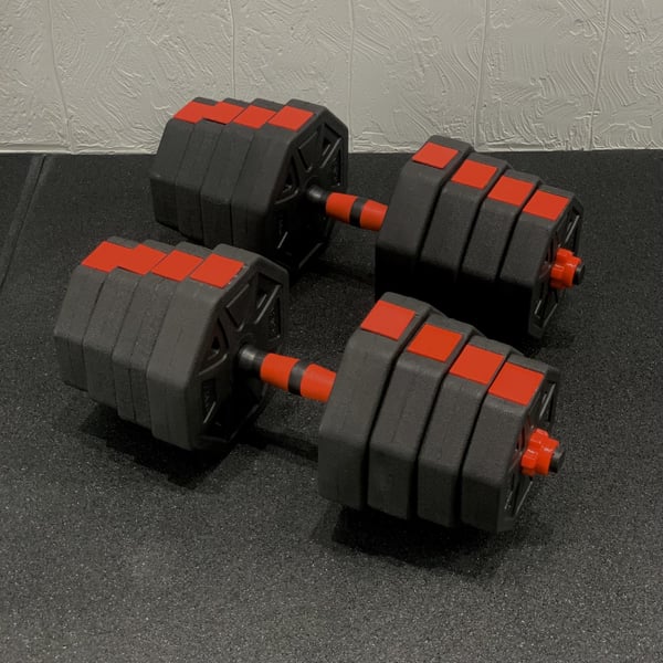 FitNord Justerbart Hantel- och Pump-set, Vinyl 30 kg
