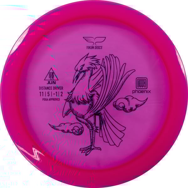 Yikun Phoenix Line Jun Frisbee Golf Disc, rosa