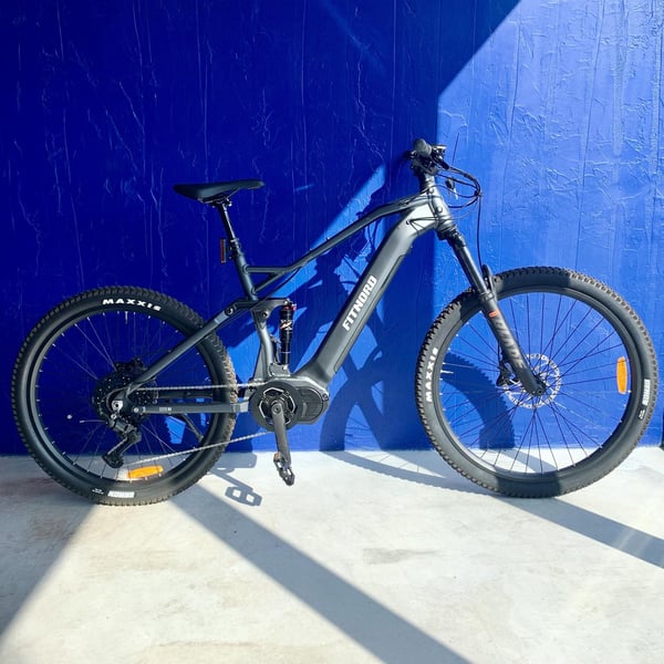 **DEMO STOCKHOLM** FitNord Ranger 700FS Elmountaincykel G2, svart 720Wh 48 cm