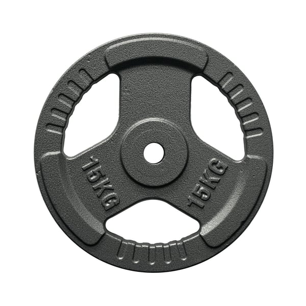FitNord Viktskiva med grepp 30 mm, Gjutjärn 15 kg