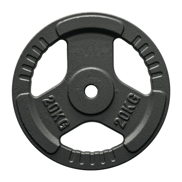 FitNord Viktskiva med grepp 30 mm, Gjutjärn 20 kg