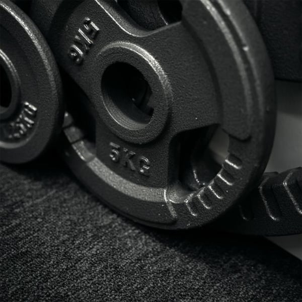 FitNord gjutjärn 50 mm viktplatta med grepp 5 kg