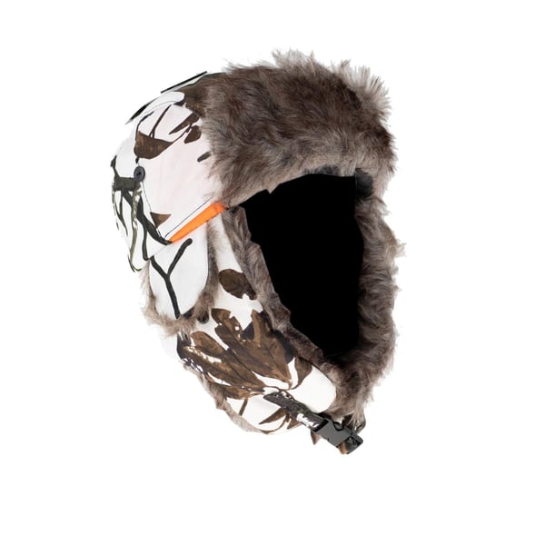 SnowFox Thermo Plus Vändbar mössa White Camo/Orange