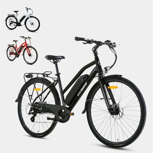FitNord Ava 200 Elcykel 2024, svart (540 Wh batteri)