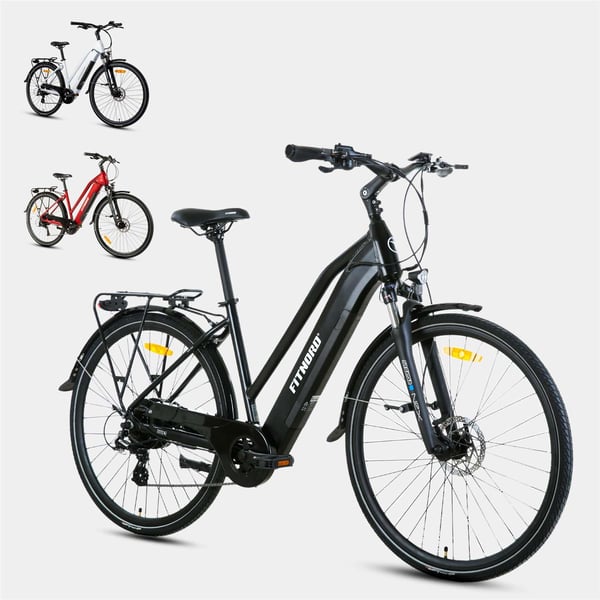 FitNord Ava 300 Elcykel 2024, svart (720 Wh batteri)