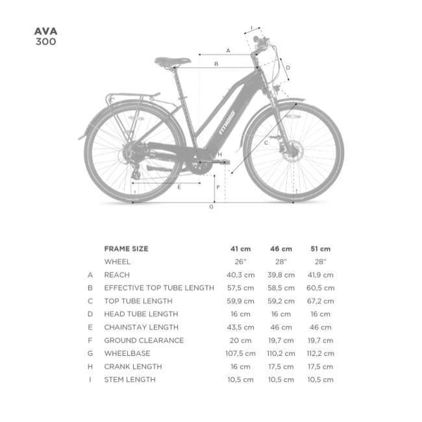 FitNord Ava 300 Elcykel 2024, vit (720Wh batteri)