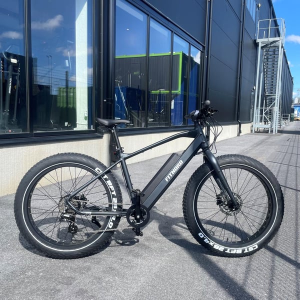 **OUTLET STOCKHOLM** FitNord Rumble 300 Elfatbike 2024, svart (720 Wh batteri) 48 cm