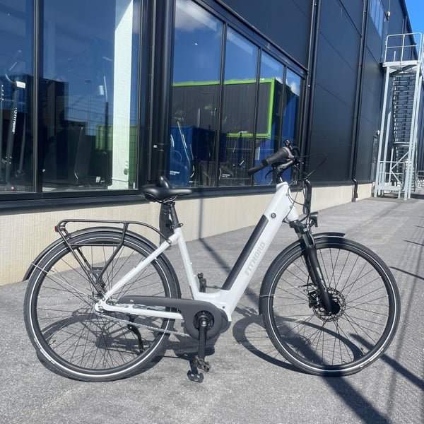 **OUTLET STOCKHOLM** FitNord Classic 500 Elcykel 2024, vit (612 Wh batteri)