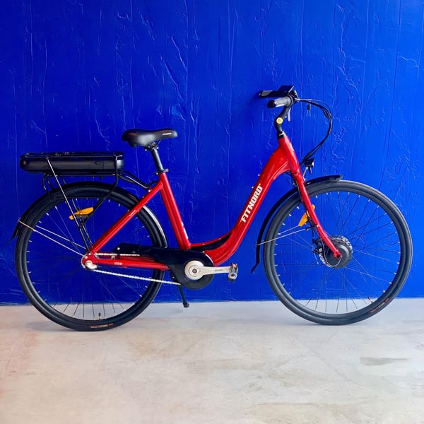 **DEMO STOCKHOLM** FitNord Classic 200 Elcykel, Röd, 48 cm