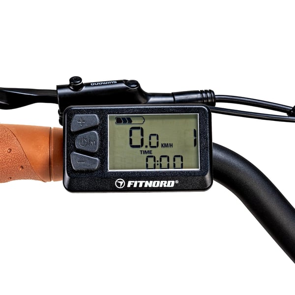 FitNord Classic 500 Elcykel, svart (630 Wh batteri)  med ytterligare ett års garanti
