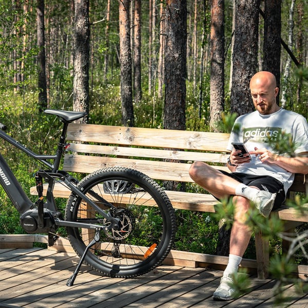 FitNord Ranger 700FS Elmountaincykel G2, svart
