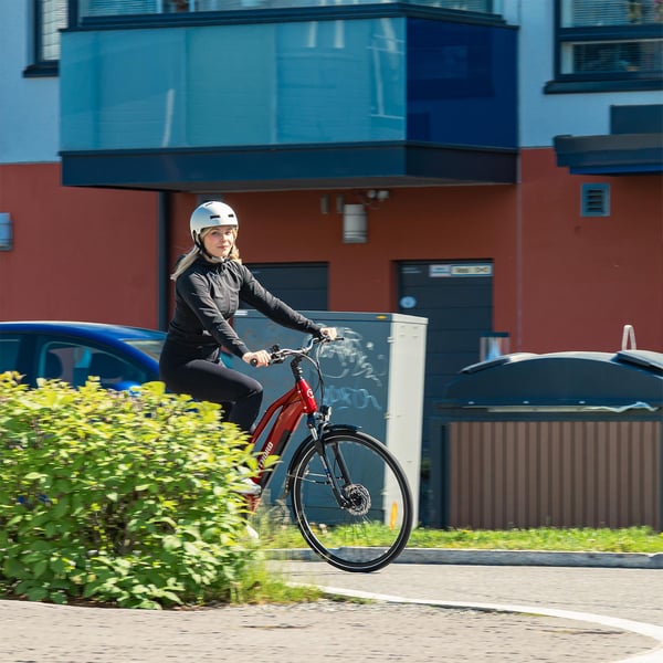FitNord Ava 300 Elcykel G2, röd