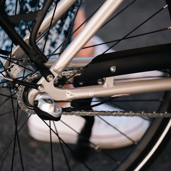 FitNord Classic 300 Elcykel 2024, silver (489,6 Wh batteri)