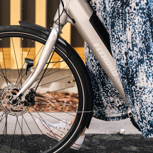 FitNord Classic 300 Elcykel 2024, silver (489,6 Wh batteri)