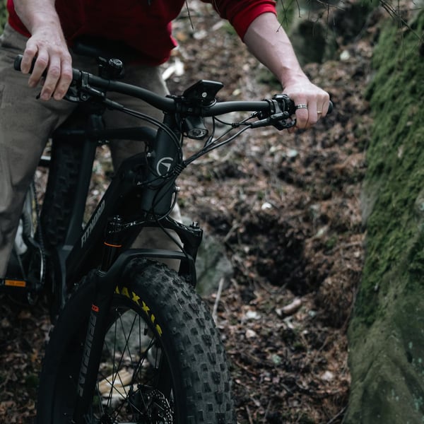FitNord Rumble 1000 Elfatbike 2024, svart (856,8 Wh batteri)
