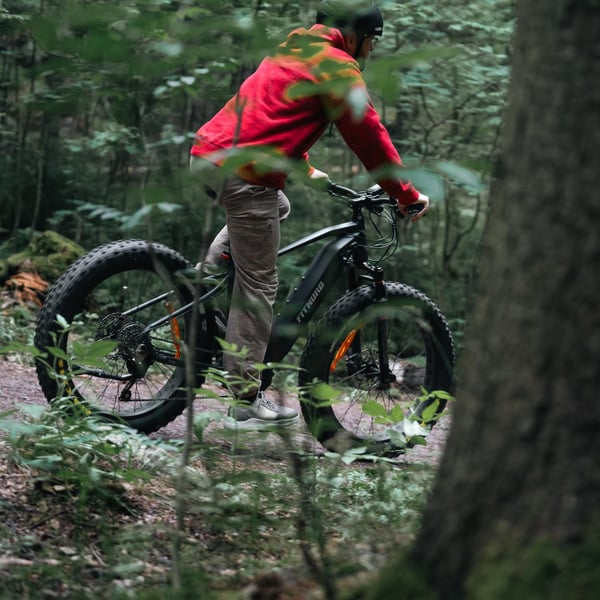 FitNord Rumble 1000 Elfatbike 2024, svart (856,8 Wh batteri)