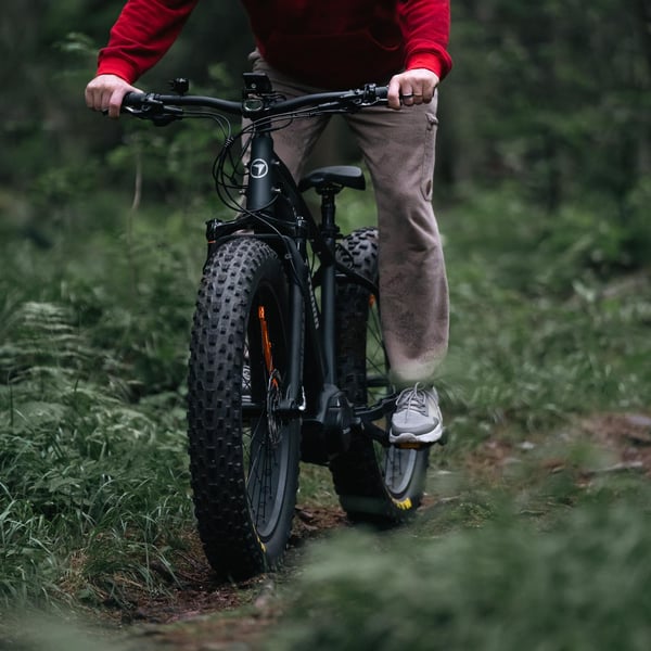 FitNord Rumble 1000 Elfatbike 2024, svart (856,8 Wh batteri)
