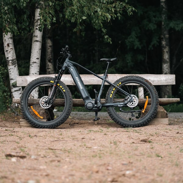 FitNord Rumble 1000 Elfatbike 2024, svart (856,8 Wh batteri)