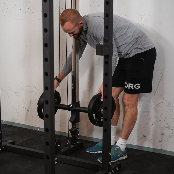 FitNord Power Rack 500 med övre och nedre kabeldrag
