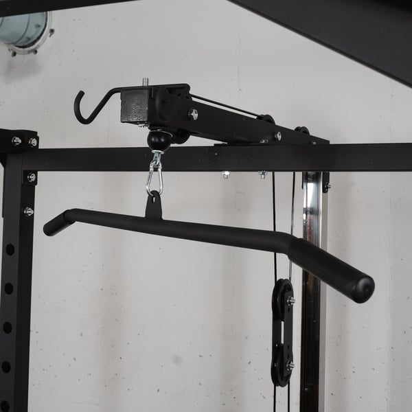 FitNord Power Rack 500 med övre och nedre kabeldrag