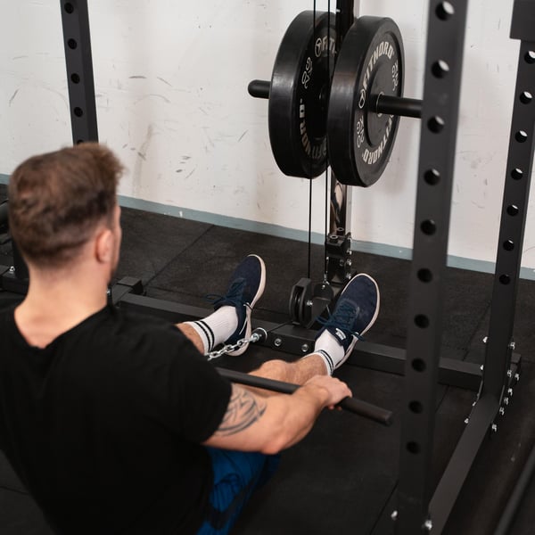 FitNord Power Rack 500 med övre och nedre kabeldrag