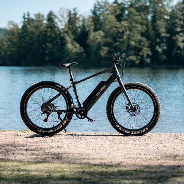FitNord Rumble 300 Elfatbike 2024, svart (720 Wh batteri)