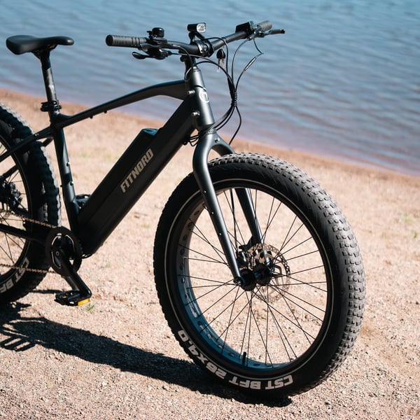 FitNord Rumble 300 Elfatbike 2024, svart (720 Wh batteri)