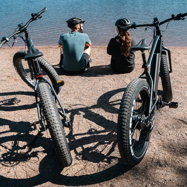 FitNord Rumble 300 Elfatbike 2024, svart (720 Wh batteri)