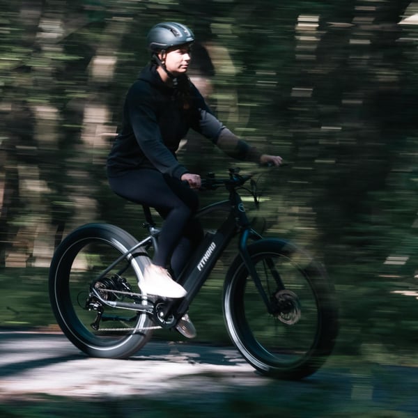 FitNord Rumble 300 Elfatbike 2024, svart (720 Wh batteri)