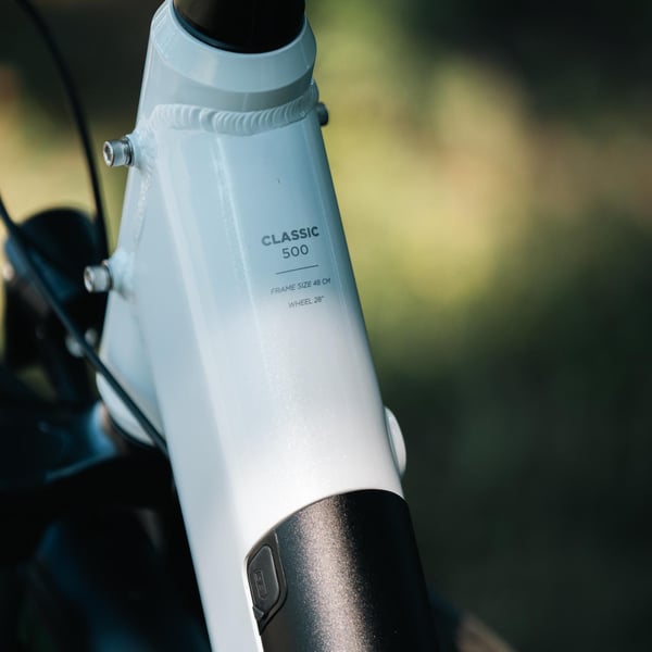 FitNord Classic 500 Elcykel 2024, vit (612 Wh batteri)