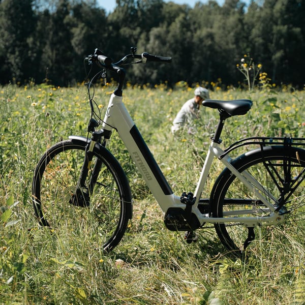 FitNord Classic 500 Elcykel 2024, vit (612 Wh batteri)