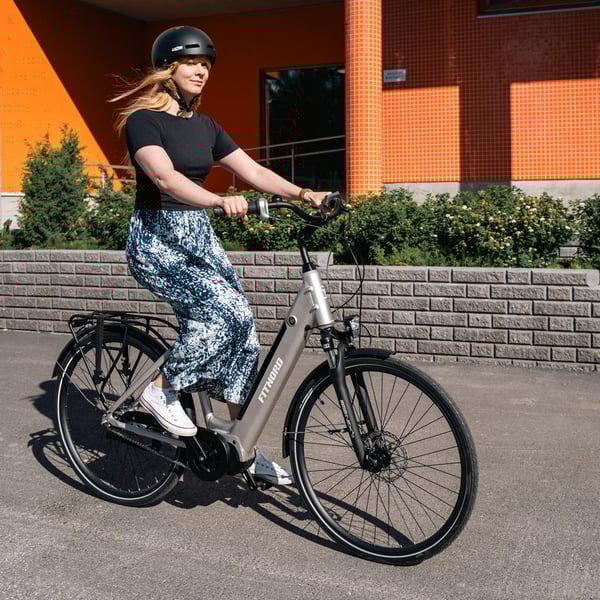 FitNord Classic 500 Elcykel 2024, silver (630 Wh batteri)