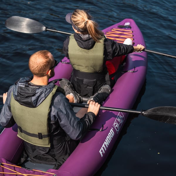 FitNord Seal Two tvåsitsig kajak, mörkgrön 2025