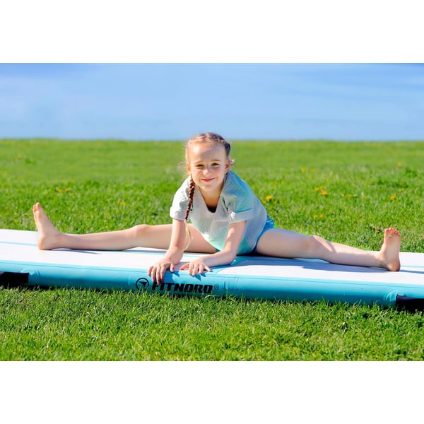 FitNord Airtrack luftvoltbana 3 x 1 meter, turkos