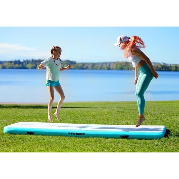 **DEMO STOCKHOLM** FitNord Airtrack luftvoltbana 3 x 1 meter, turkos