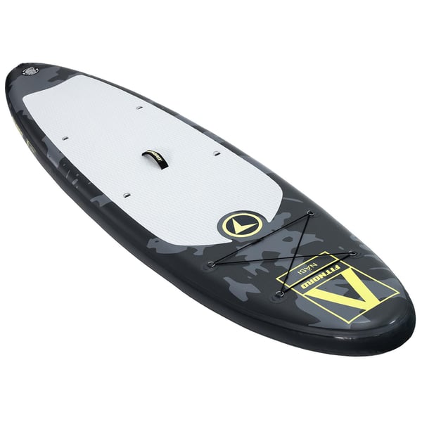 FitNord Aqua 300 SUP-brädset, NÄSI (lime-svart), med aluminiumpaddel