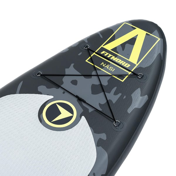 FitNord Aqua 300 SUP-brädset, NÄSI (lime-svart), med aluminiumpaddel