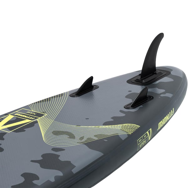 FitNord Aqua 300 SUP-brädset, NÄSI (lime-svart), med aluminiumpaddel