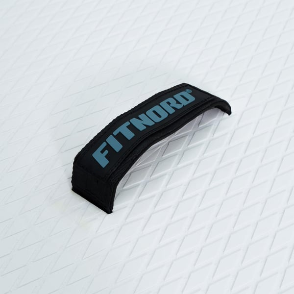 FitNord Aqua 330 SUP-brädset, KEMI (vit-svart), med glasfiberpaddel