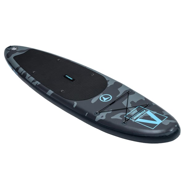 FitNord Aqua Lite SUP-brädset, Åbo (svart-turkos), med aluminiumpaddel