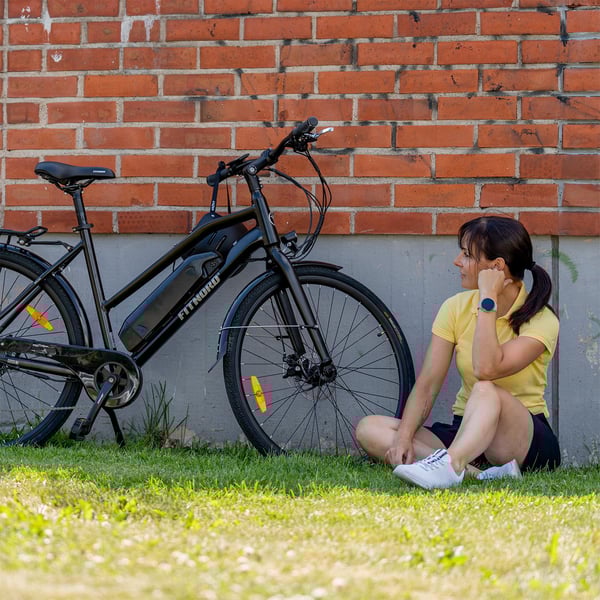 FitNord Ava 200 Elcykel, svart (540 Wh batteri)