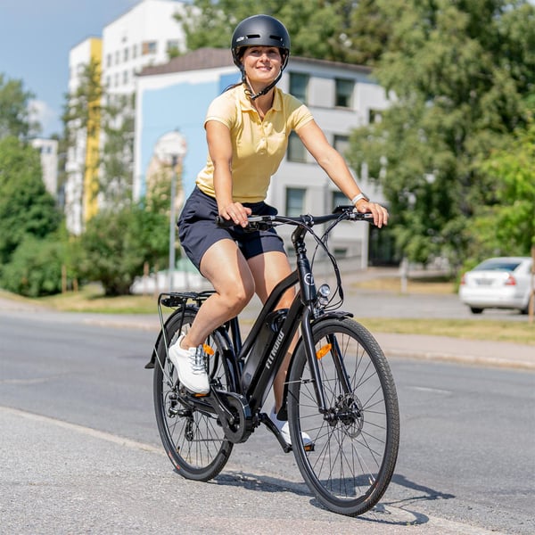 FitNord Ava 200 Elcykel, svart (540 Wh batteri)
