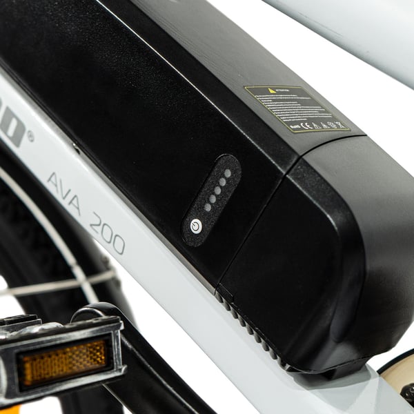 Fitnord Ava 200 Elcykel Batteri, Vit