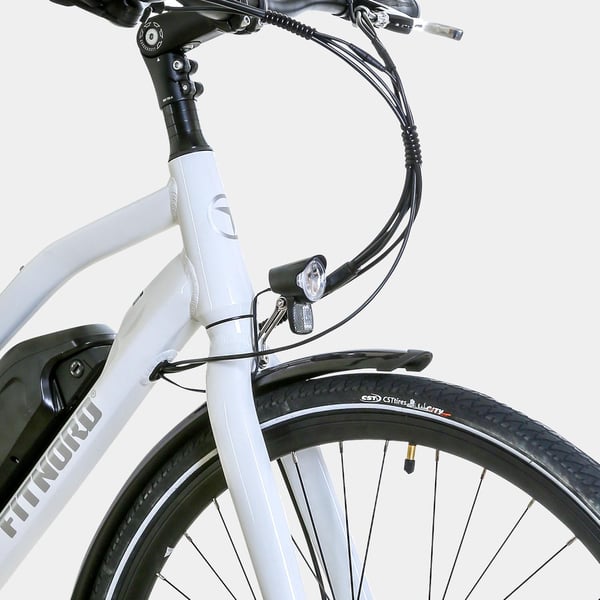FitNord Ava 200 Elcykel 2024, vit (540 Wh batteri)