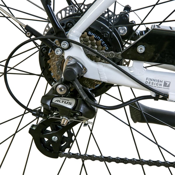 FitNord Ava 200 Elcykel, vit (540 Wh batteri) 